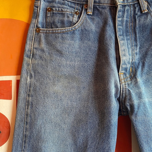 1970s Big E Levi's 505 Made in the USA Jeans 27" x 31" - Picture 4 of 8